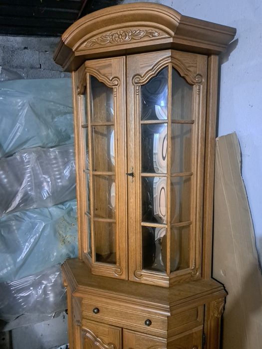 Лампа полилей осветително тяло  дъбови мебели лукс внос