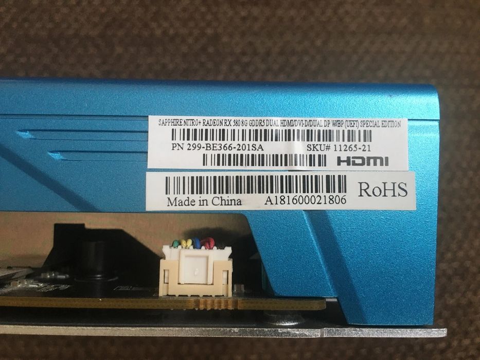 Sapphire Radeon RX 580 NITRO+ 8GB GDDR5 – Перфектно състояние!