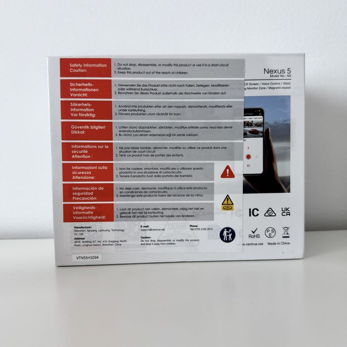 Pachet Camera Auto VANTRUE N5 NEXUS 5