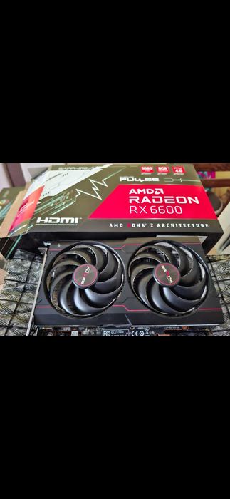 Видео карта Sapphire Radeon™ RX 6600 PULSE, 8GB GDDR6, 128-bit