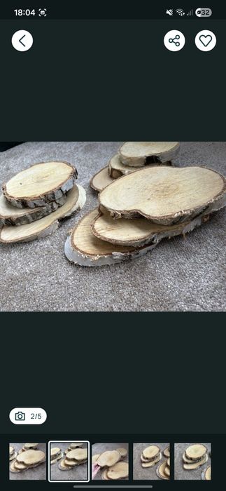 Rondelele de lemn pentru lucrări creative.