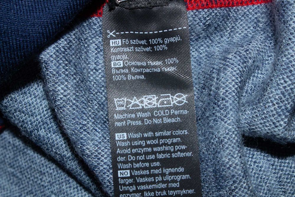 Kari Traa дамска блуза синьо сива термо бельо от мериносна вълна S