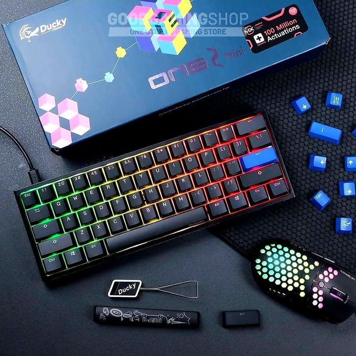 СКИДКА! Ducky One 2 Mini Механическая Клавиатура (свитчи cherry blue)