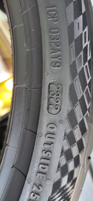 o anvelopa 255 35 19 continental sport contact7 dot 2022 6,5mm