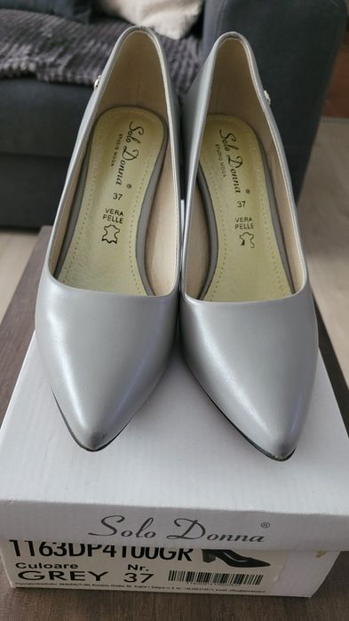 Pantofi stiletto cu toc gros-Solo Donna-Benvenutti