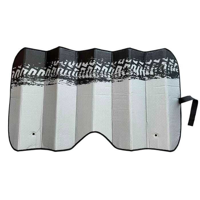 Сенник за предно стъкло, 140x70, 195-Сив, Син и Жълт