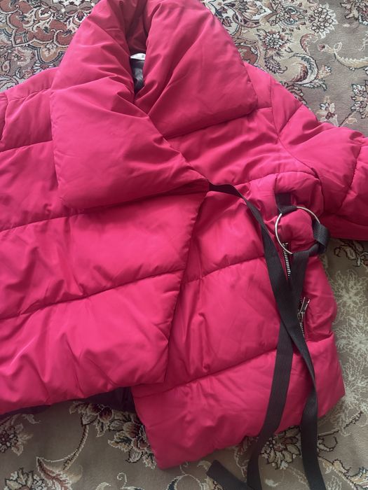 Куртка-одеяло ассемитричная фуксия