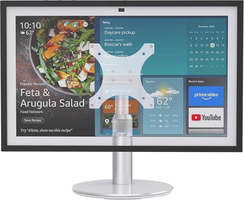 Въртяща се стойка Pitelumeon за Show 15, Show 21,сребриста,регулируема