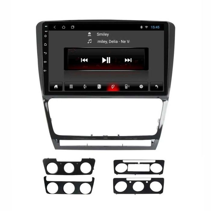 Navigatie dedicata cu Android Skoda Octavia II 2009 - 2013, negru, 1GB