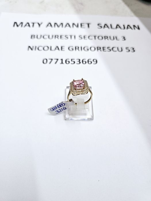 Vand inel dama din aur 14 k 3.21 g cod 666