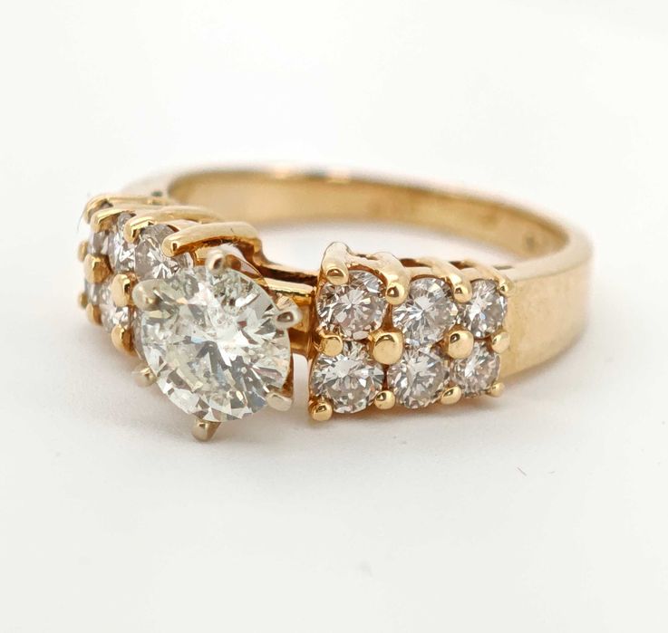 Inel aur 14k cu diamante 1,65ct