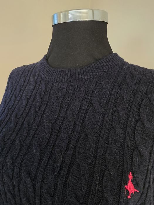 Pulover din lana merino pulover albastru inchis unisex