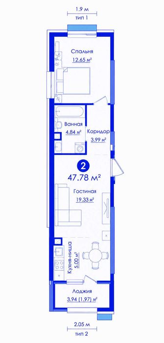 2 комнатная Новостройка, Яшнабадский, Паркентский, Мост ТАПоИЧ(xs)