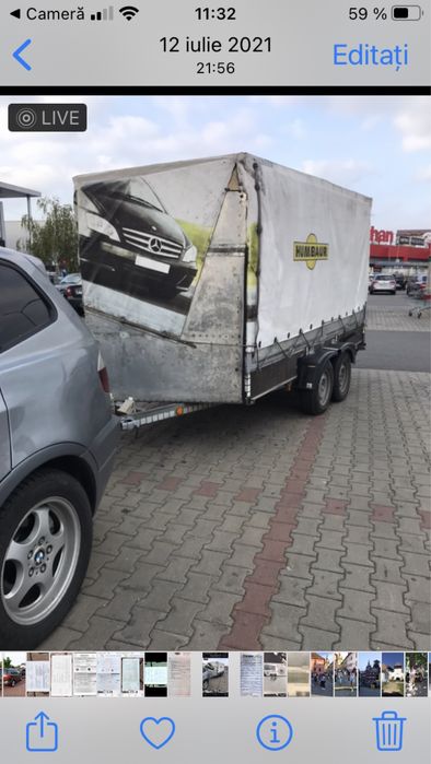 Inchiriez sau vand remorca 1,2 tone 11m2