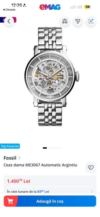 Ceas fossil dama automatic