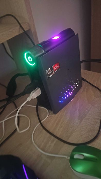 Mini PC ACE Magician AMR5, AMD Ryzen 7 5700U with Radeon Graphics, 16 Gb RAM, SSD 512 Gb, Negru