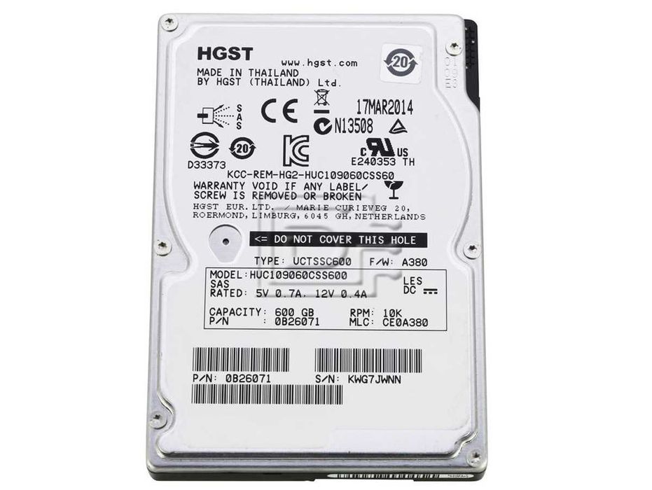 HDD SAS 600GB 10k 2.5"