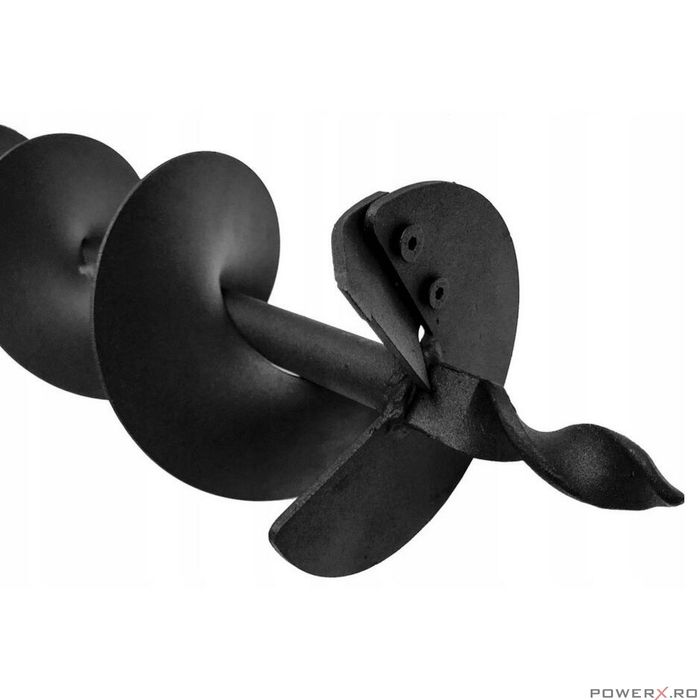 Burghiu pamant calitate premium 15 cm x 80 cm, pentru motoburghiu,