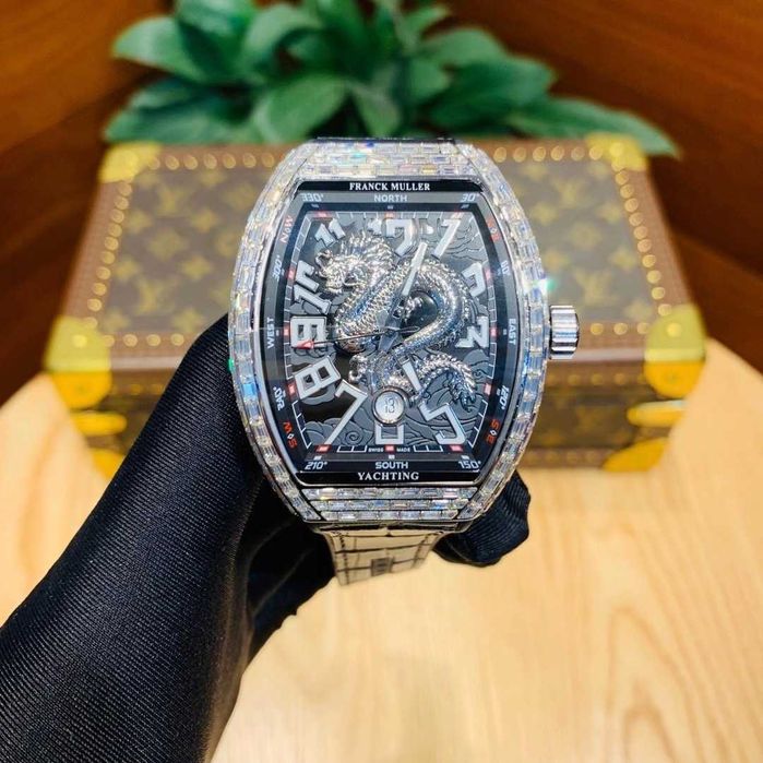 Автоматичен мъжки часовник Franck Muller Vanguard Dragon Baguette