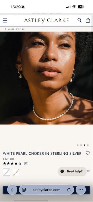 Astley Clarke перлено чоукърче