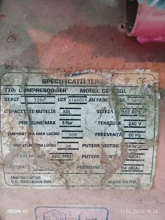 Vând compresor nu are nicio problema