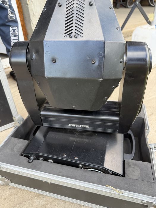 Set complet lumini scenă DJ – 3x Moving Head JB Systems + stative + consolă DMX (FULL KIT)