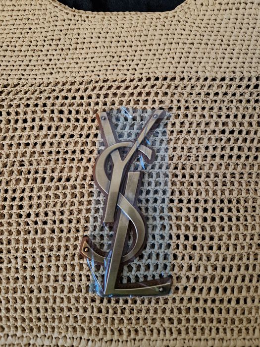 Saint Laurent Icare in Raffia