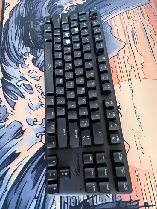 HyperX игровая механическая клавиатура, 75% формат, чёрный цвет