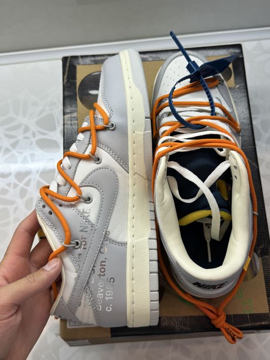Nike Dunk Off-White Lot 44 Кецове 43 Размер + Кутия