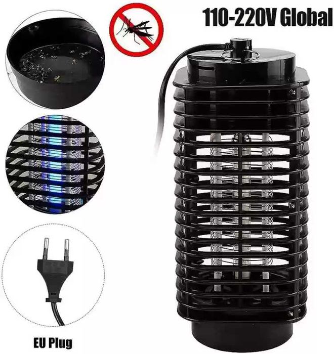Електрическа ултравиолетова лампа против комари,мухи,къмпинг,риболов