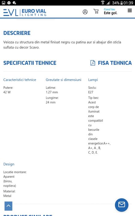 Veioza Flavia, ca noua