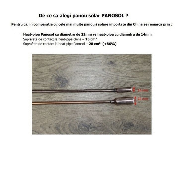Panou solar 15  tuburi presurizate Panosol