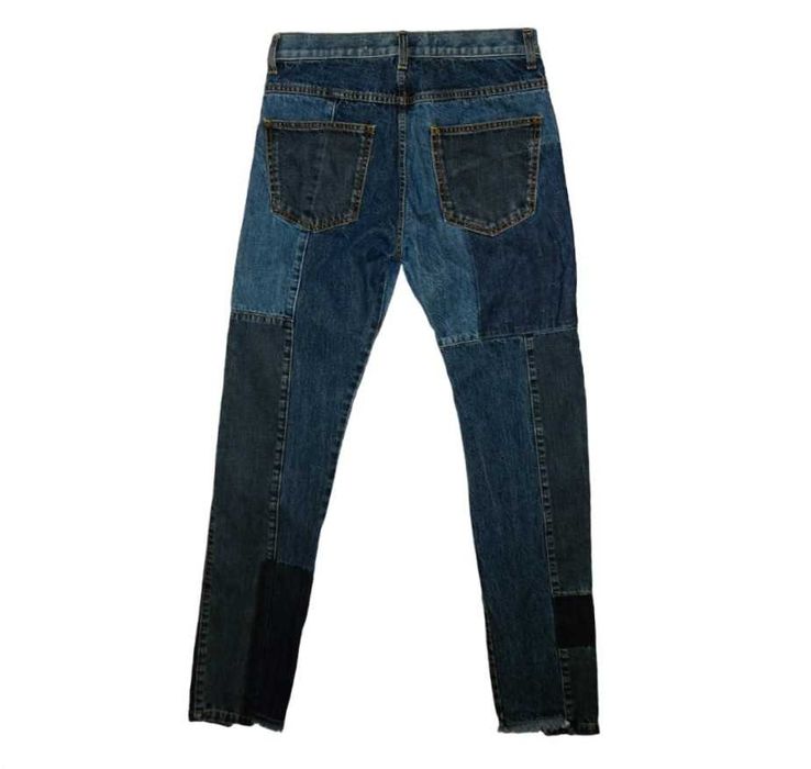 Дамски дънки в стил пачуърк от Alexander Mcqueen  модел "Patti"