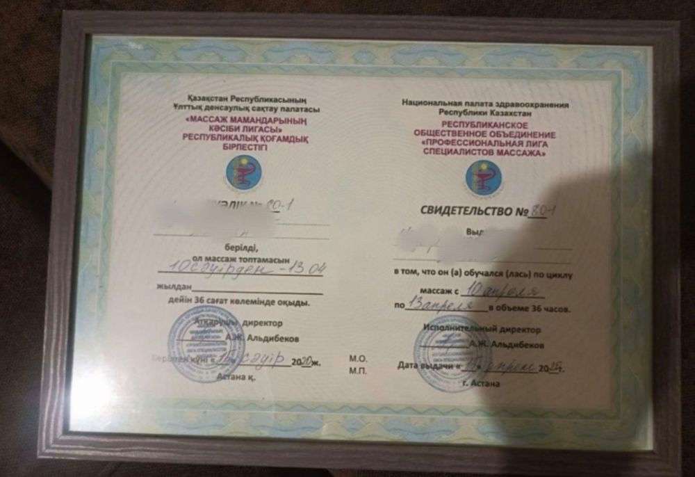 Массаж классический и др