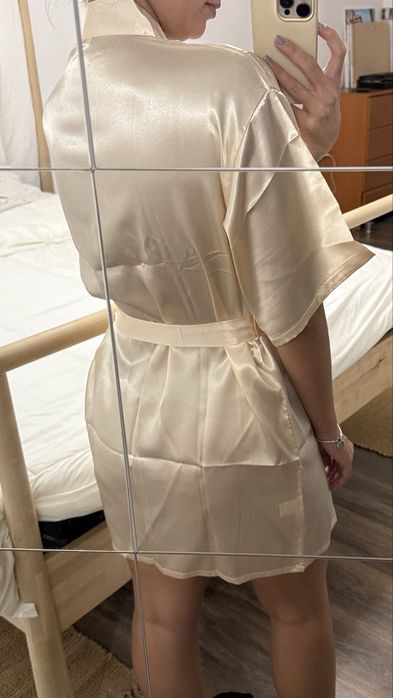 Halat de baie din satin / halat domnisoare de onoare