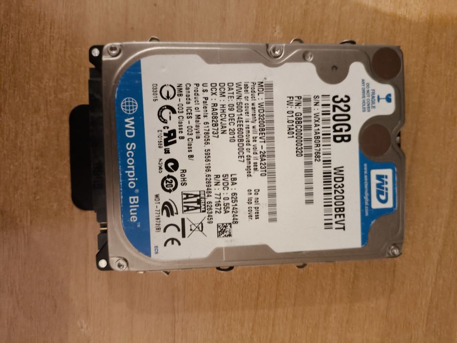Жесткий диск HDD 2.5 320гб WD