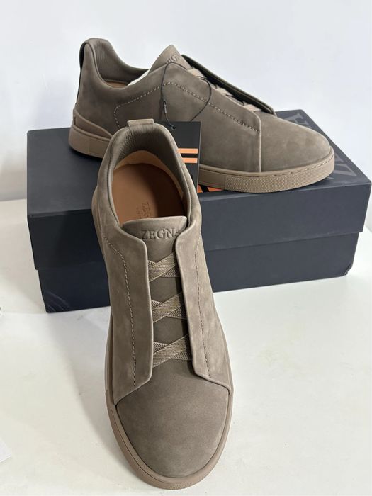 ZEGNA Triple Stitch  Leather