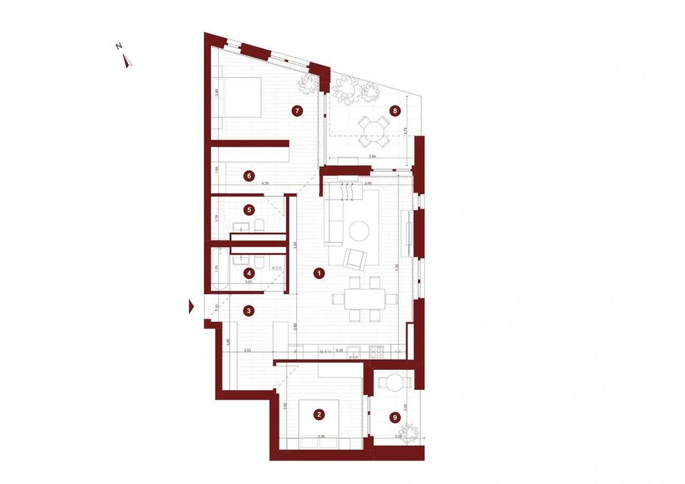 Penthouse 3 camere NOU de vanzare de la dezvoltator avans 5%