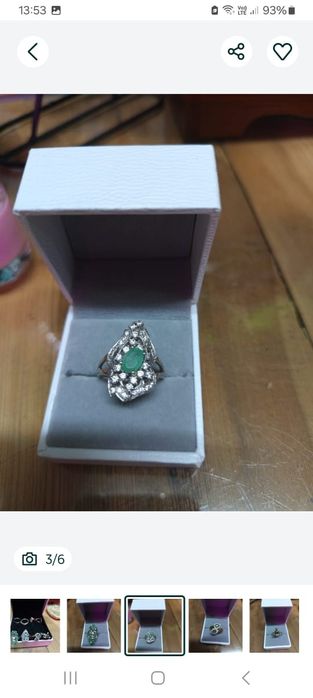 Кольца с изумрудами