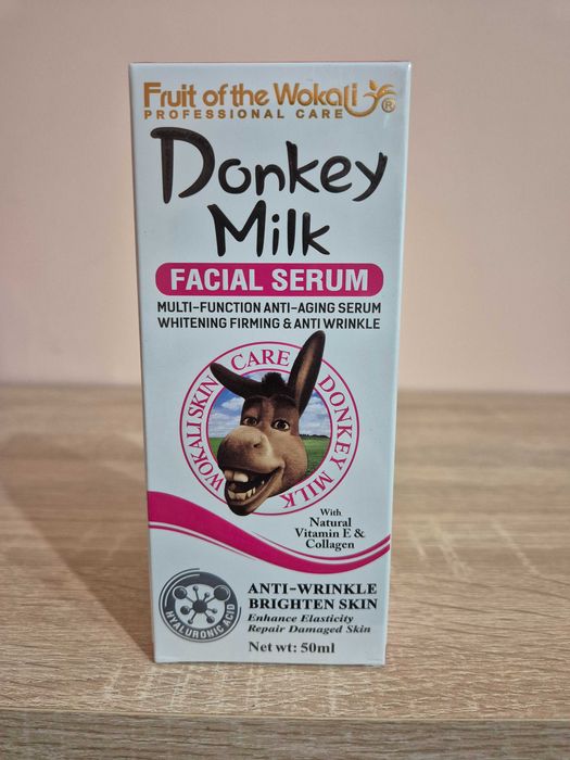 Козметичен избелващ серум с магарешко мляко