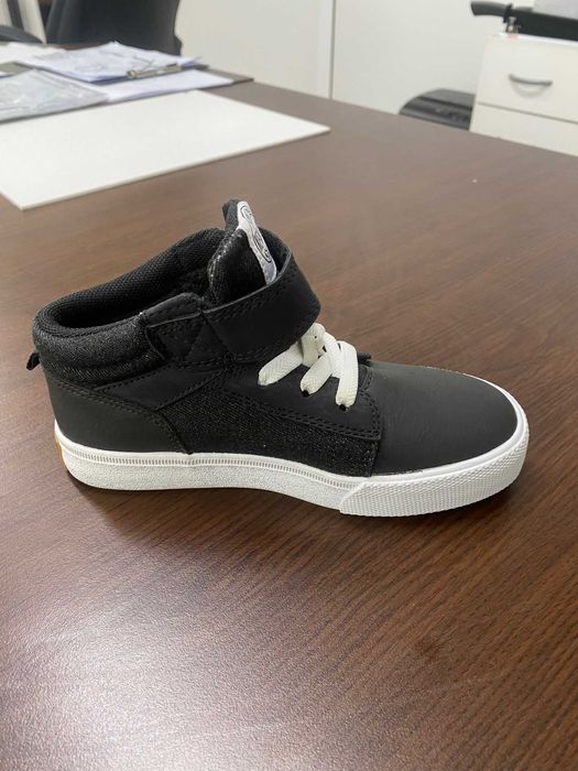 Черни детски кецове H&M размер 30 кожа и текстил