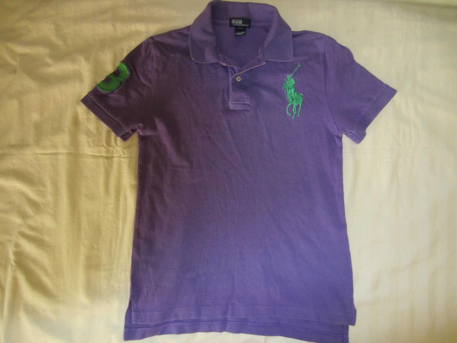 Tricou Polo Ralph Lauren,copil 14-16ani,culoare mov, stare f.buna