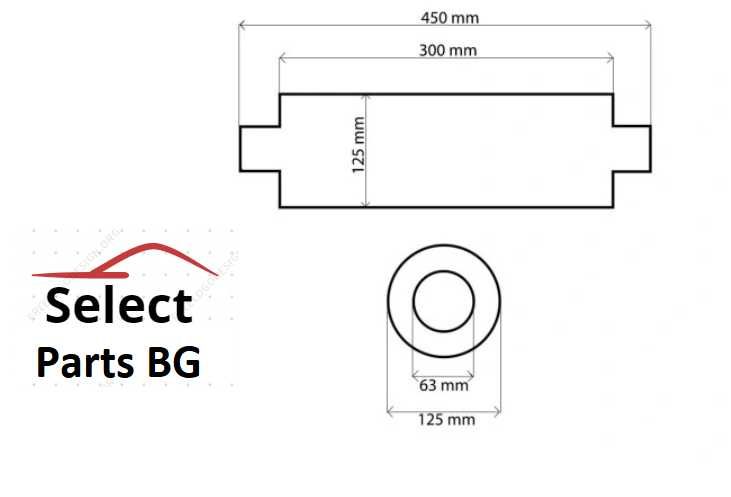 Универсално спортно гърне 63мм 300мм TURBOWORKS неръждавейка 304SS