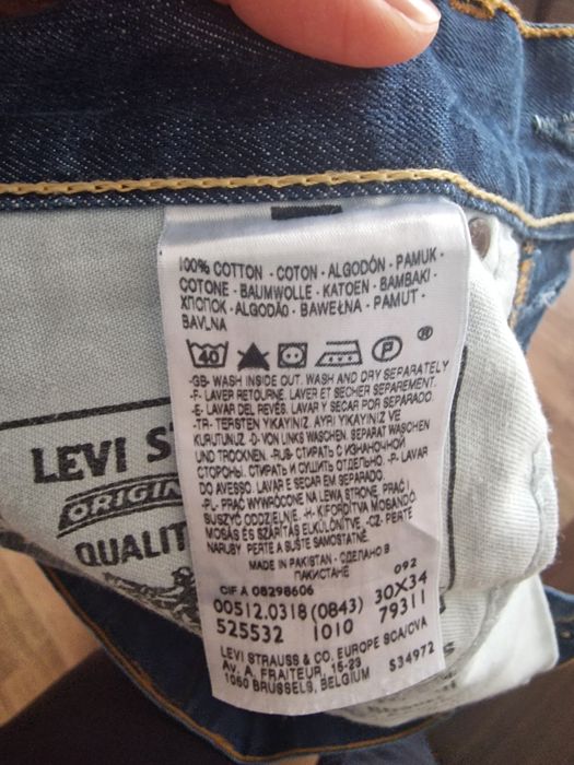 Blue Jean Levi Strauss W30L34 BOOTCUT 100%bumbac
