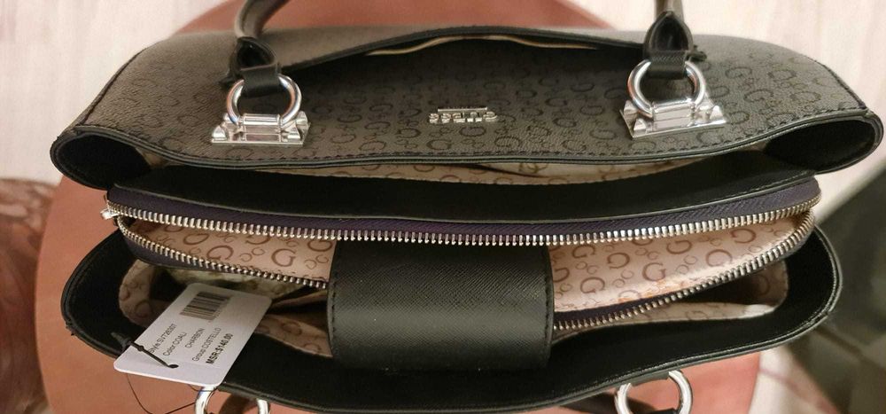 geanta GUESS culoarea COAL / CHARBON - Costello