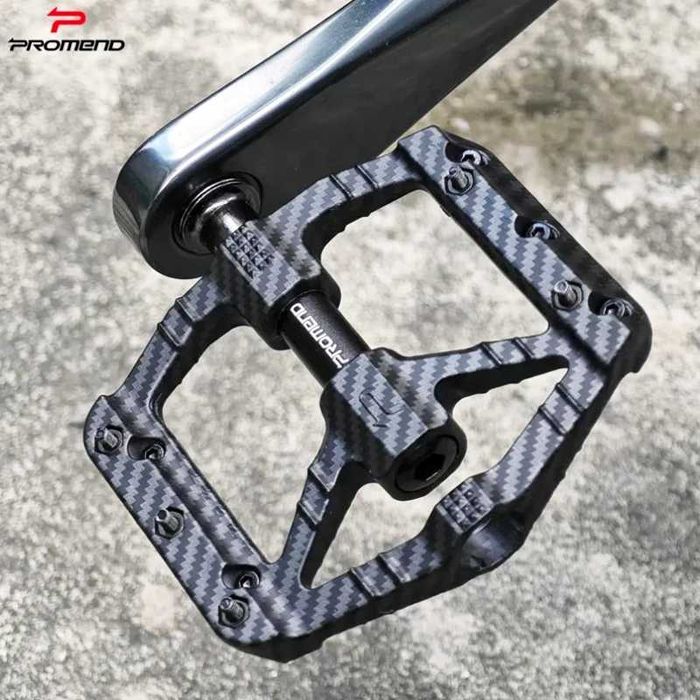 Ултра леки педали за велосипед PROMEND R65, Carbon pattern, 240гр.