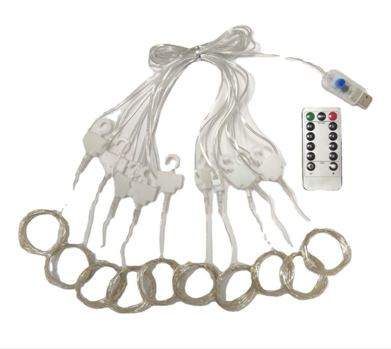 Гирлянда штора USB