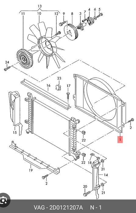 Carcasa Ventilator Radiator Volkswagen LT 1996 - 2006 Difuzor Radiator