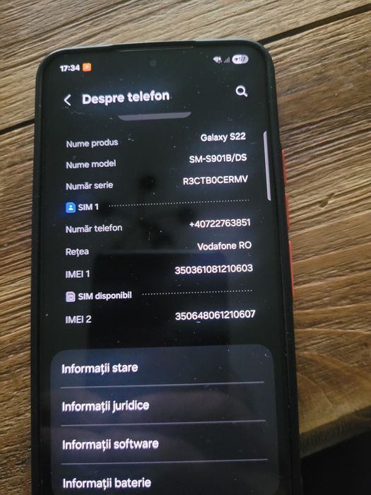 Samsung s 22 full box