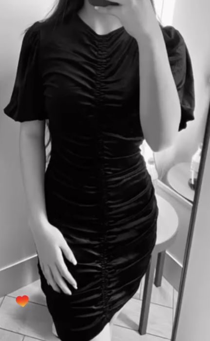 платье короткое черное